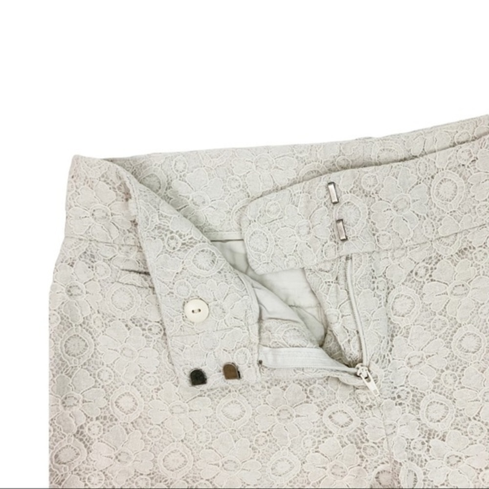 Ann Taylor Loft Lace Cotton Shorts Women’s Size 2 Cream White - Picture 5 of 8